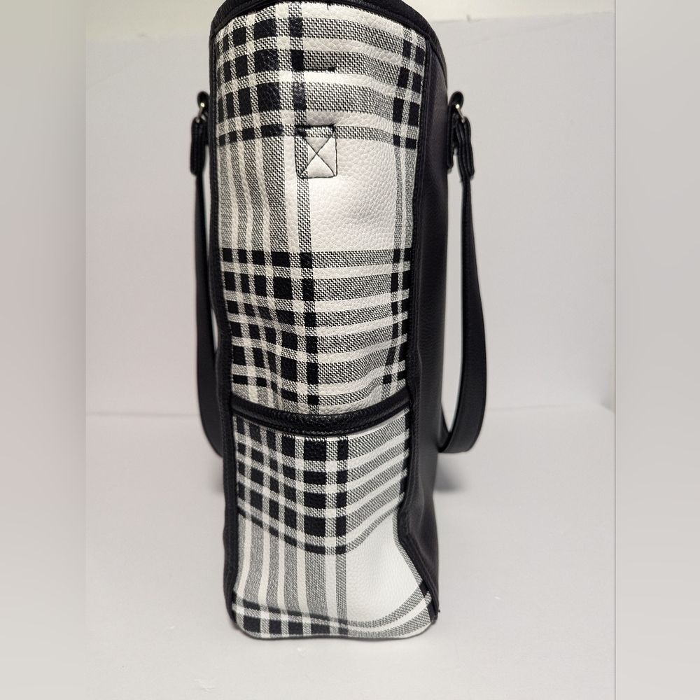 Thirty-One Buffalo Check Tote Bag To - Picture 4 of 10
